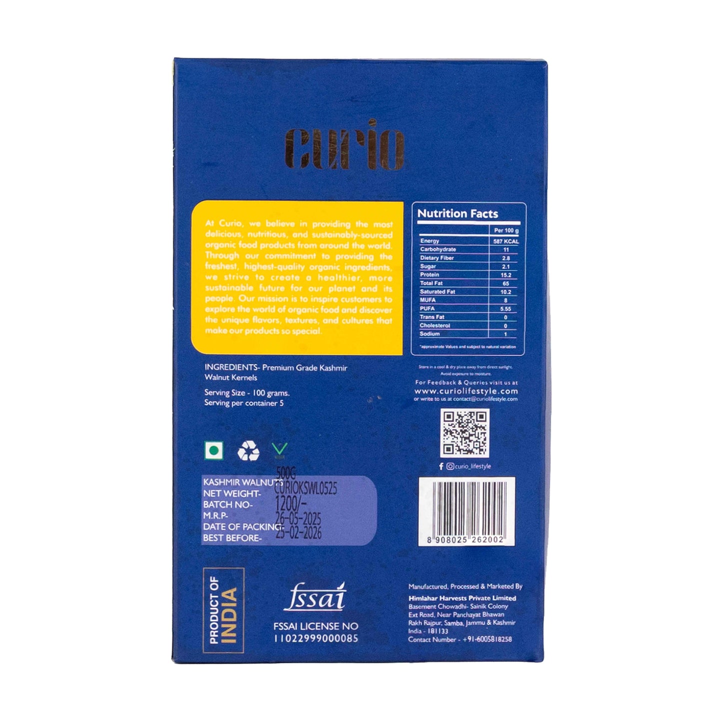 Kashmir Walnut Kernels