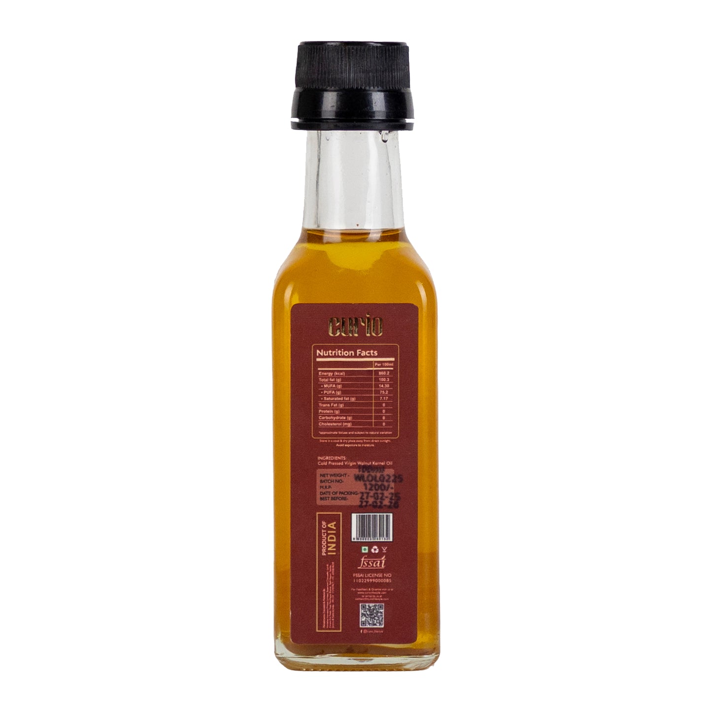 Cold Wood Pressed Walnut Oil