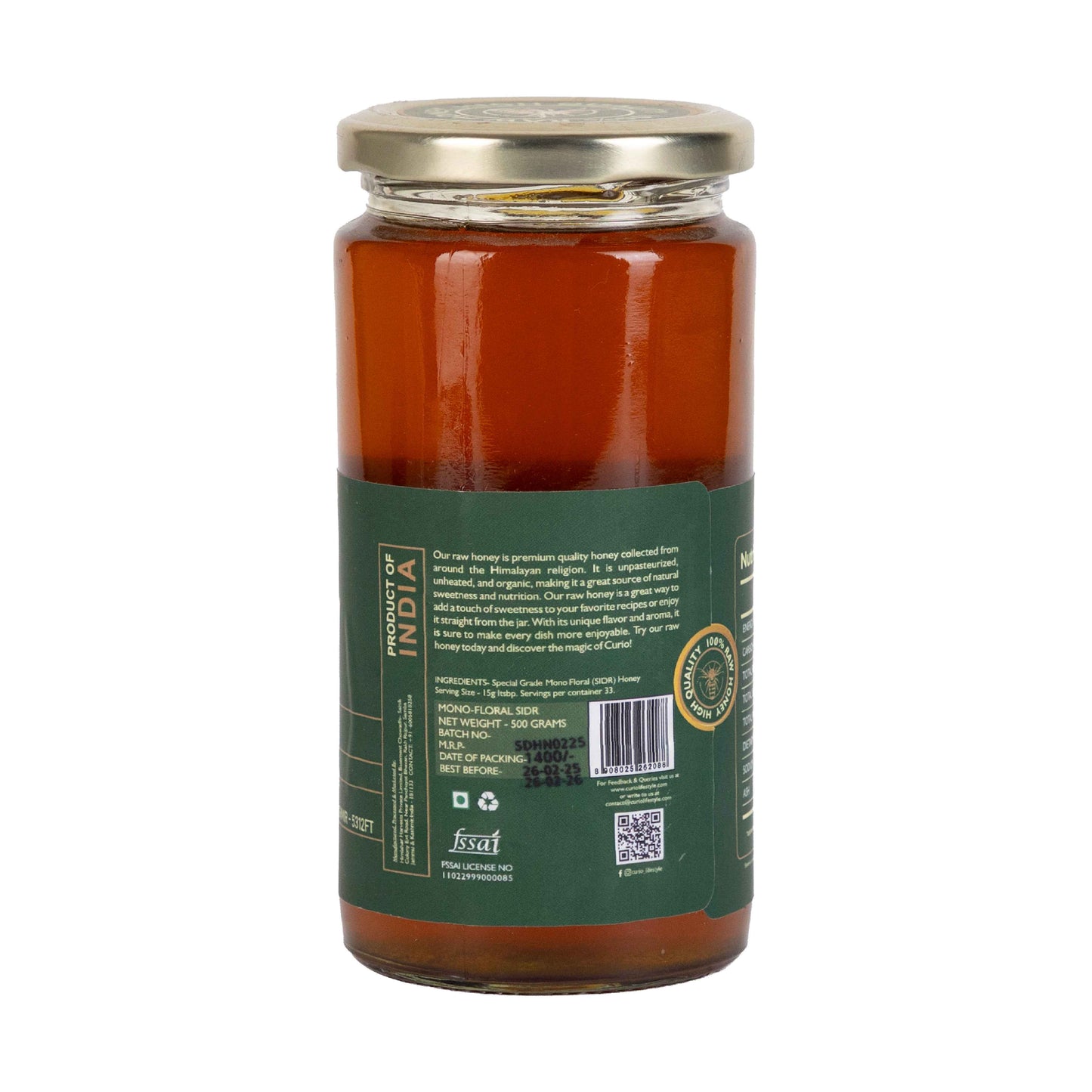 Raw Mono-Floral Sidr Honey