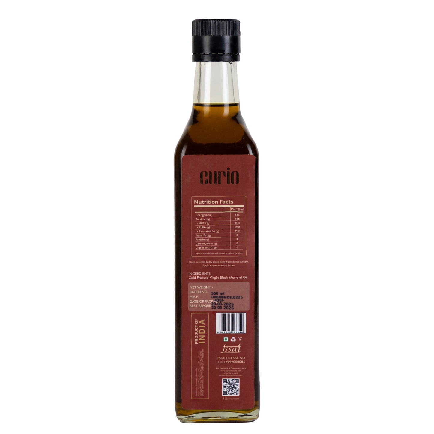 Cold Wood Pressed Mustard Oil