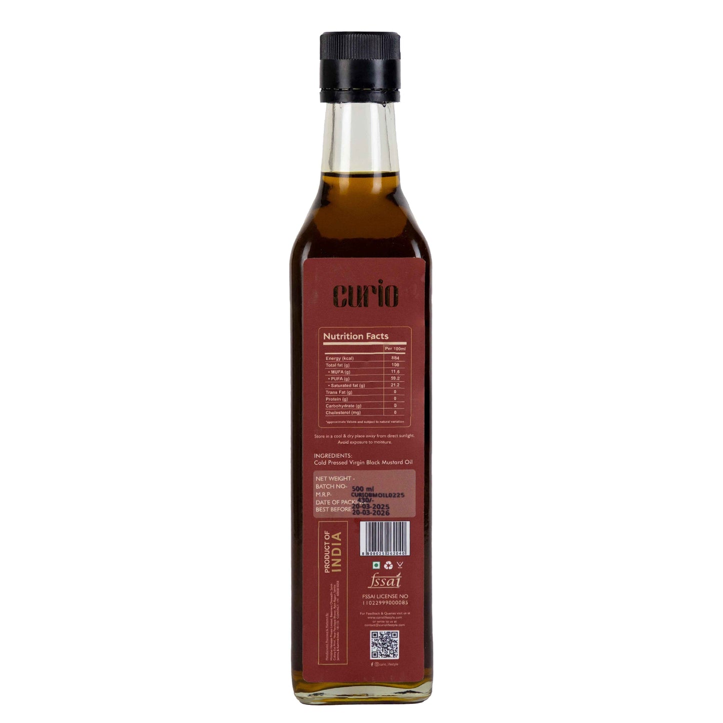 Cold Wood Pressed Mustard Oil