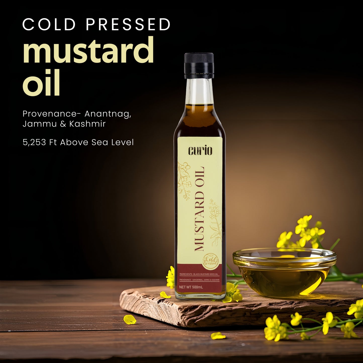 Cold Wood Pressed Mustard Oil