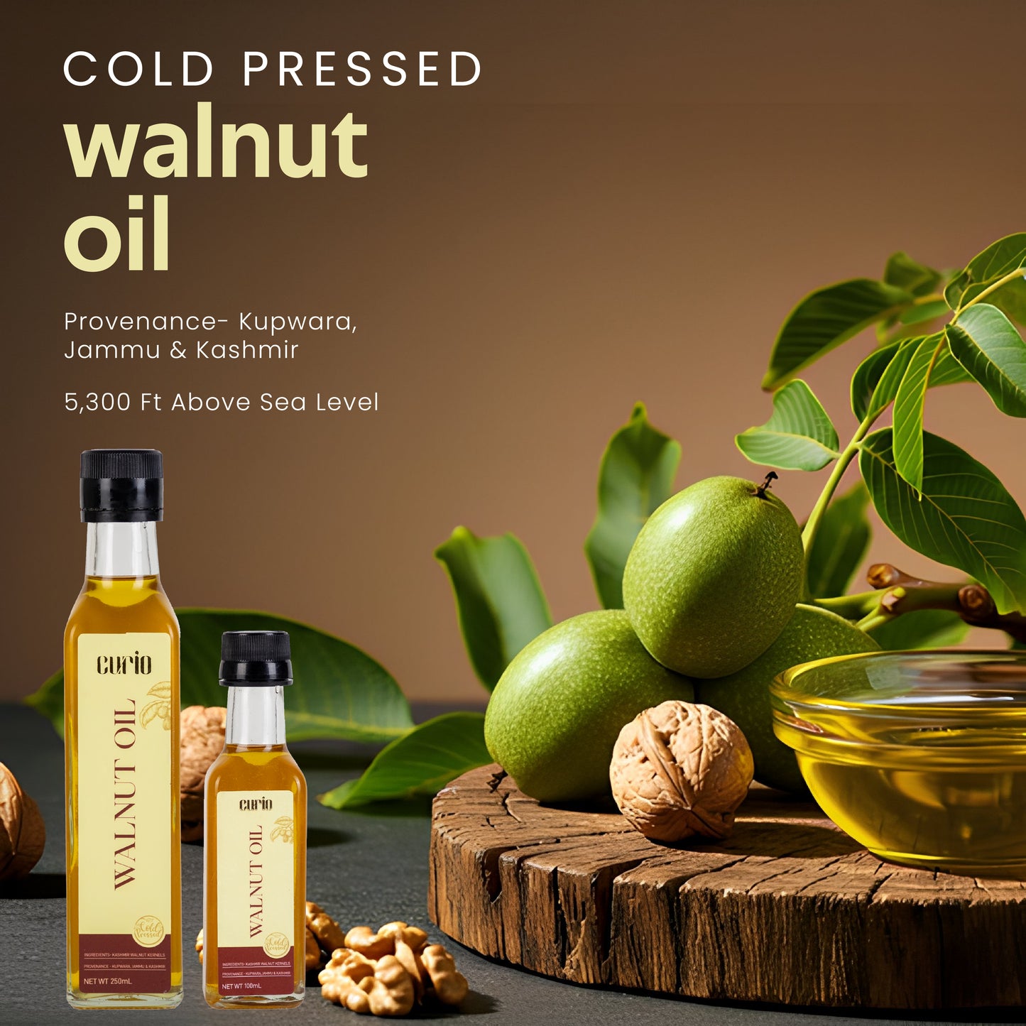 Cold Wood Pressed Walnut Oil