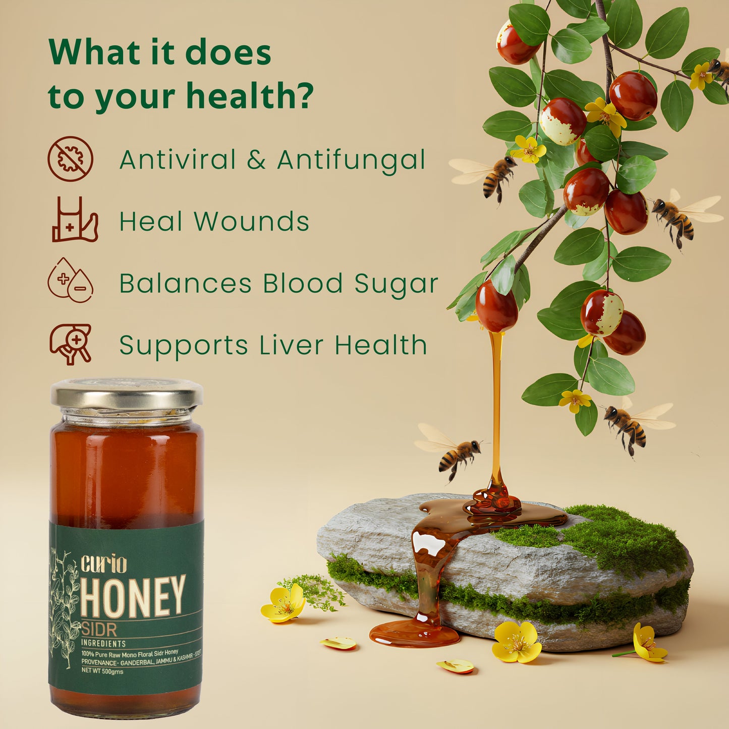 Raw Mono-Floral Sidr Honey