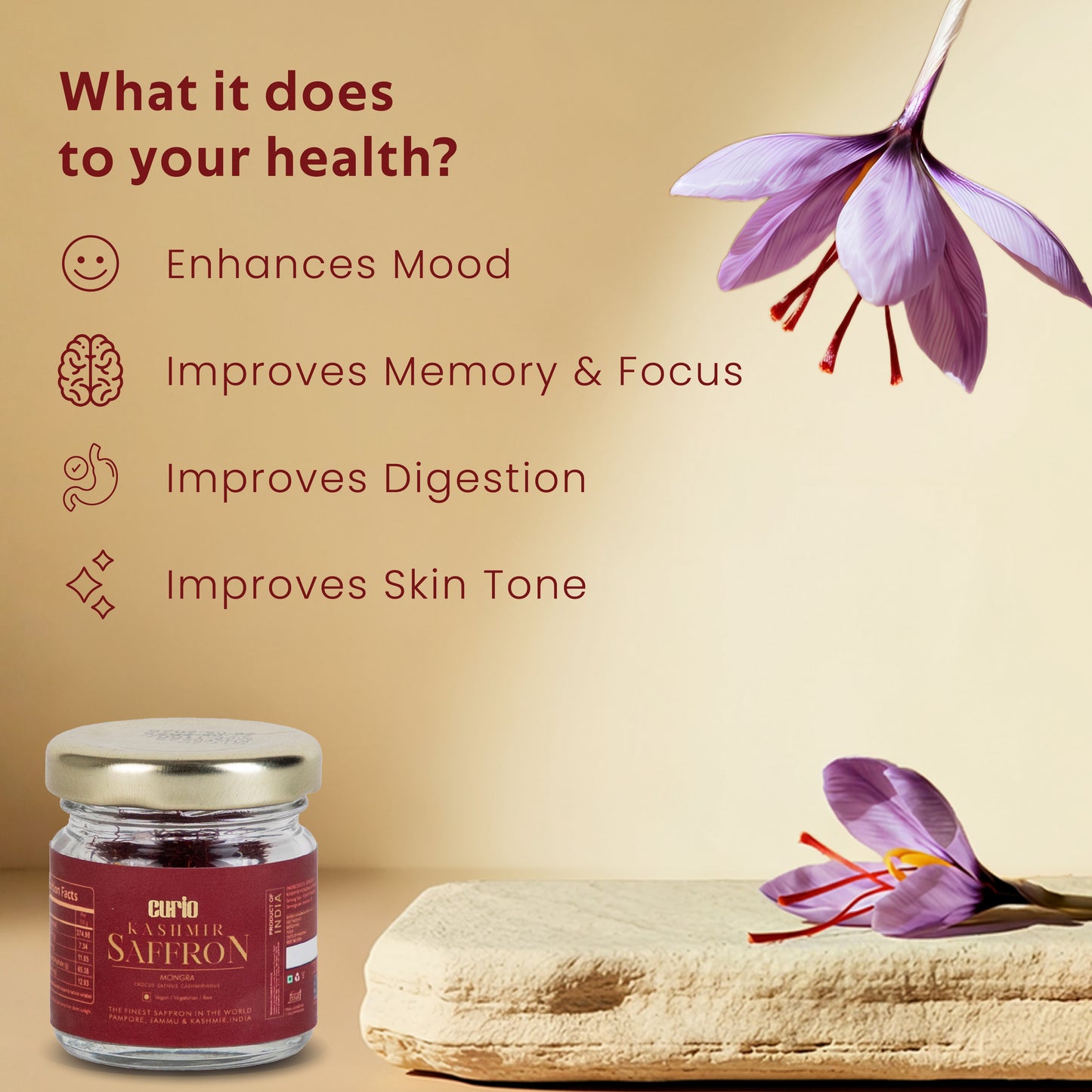 Kashmir Saffron - Curio Lifestyle