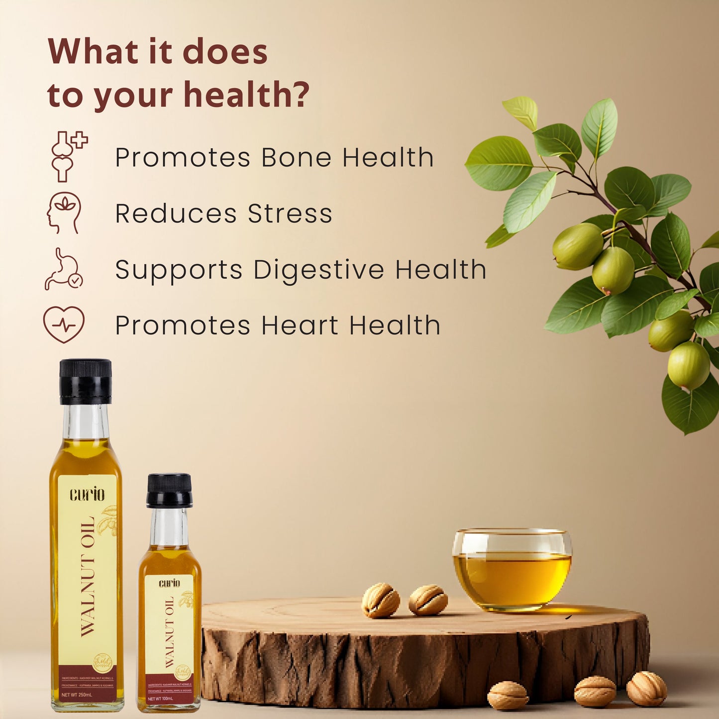 Cold Wood Pressed Walnut Oil