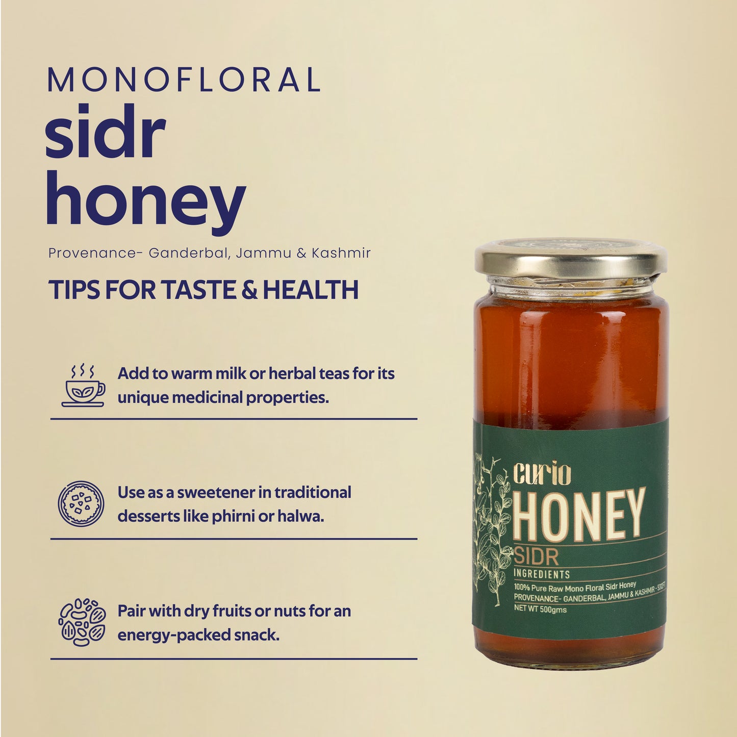 Raw Mono-Floral Sidr Honey