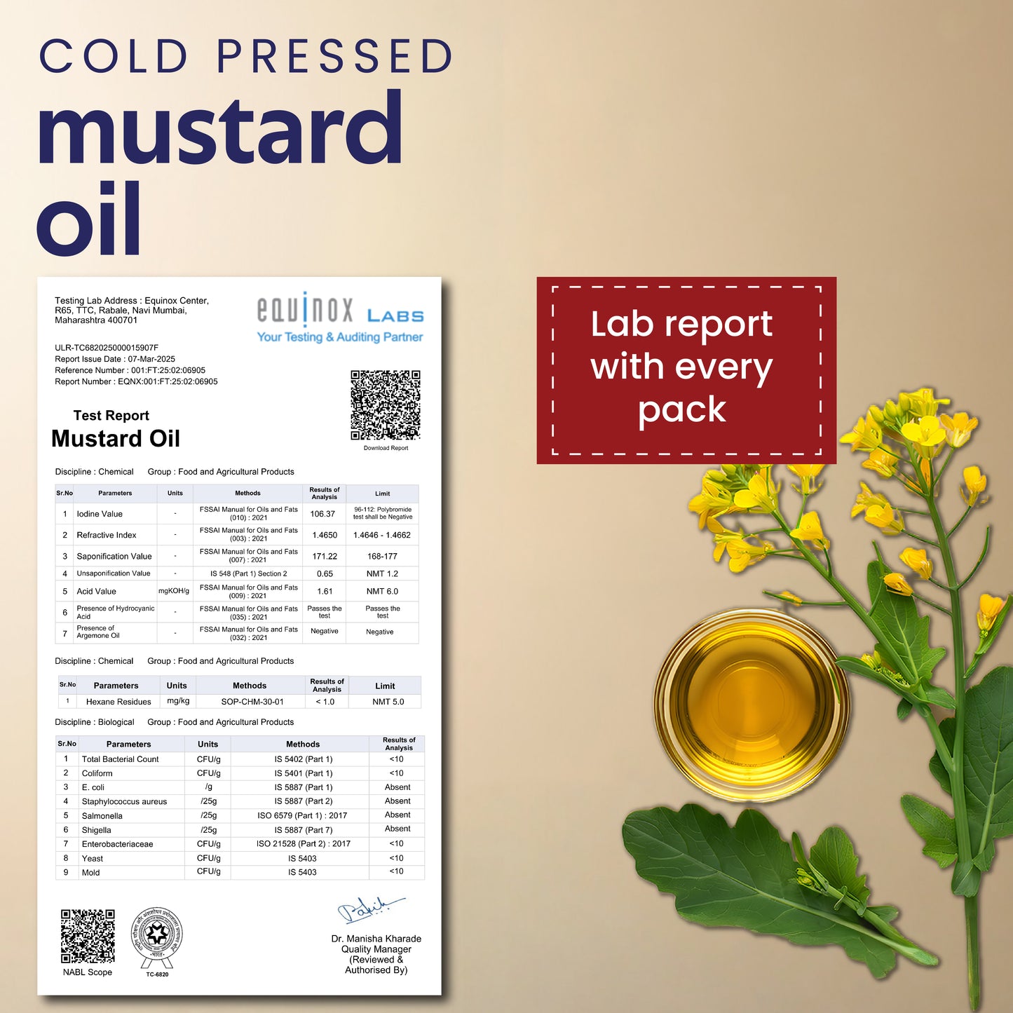 Cold Wood Pressed Mustard Oil