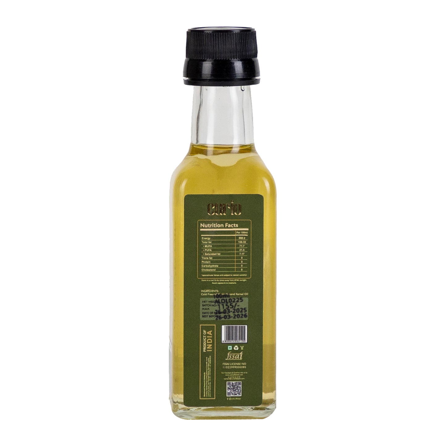 Cold Wood Pressed Sweet Almond Oil