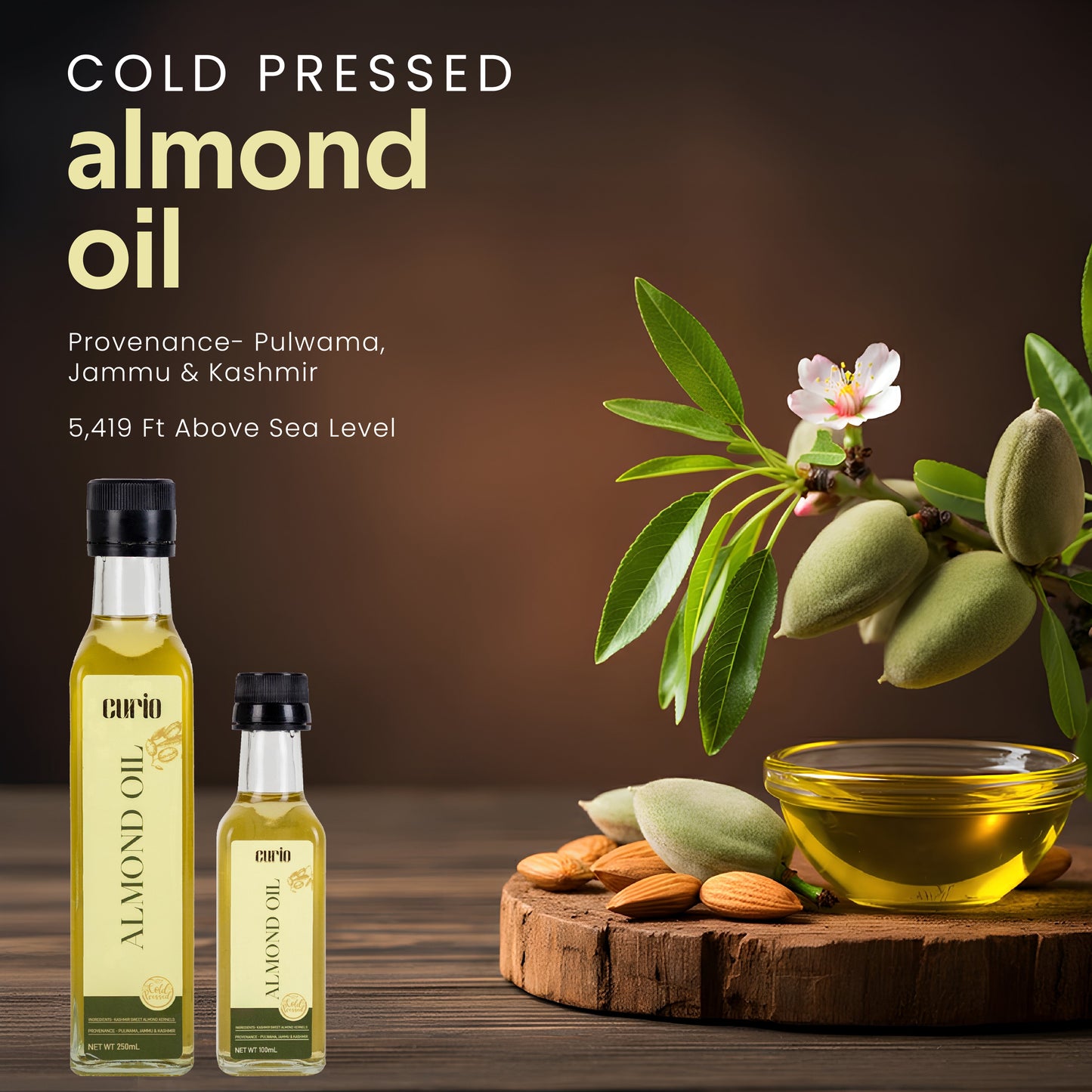 Cold Wood Pressed Sweet Almond Oil