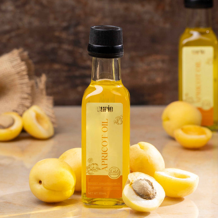 Cold Wood Pressed Sweet Apricot Oil - Curio Lifestyle