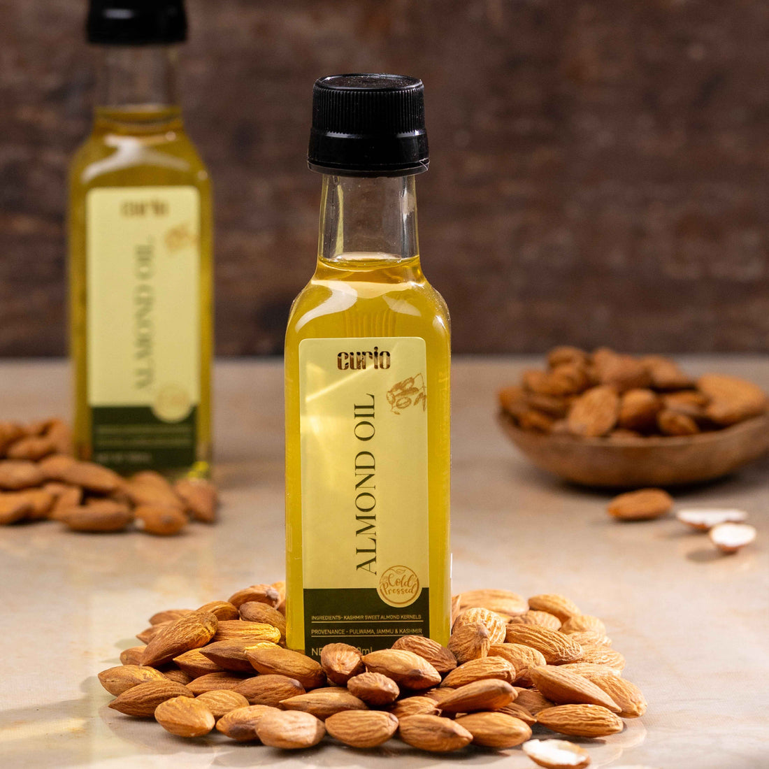 Cold Wood Pressed Sweet Almond Oil - Curio Lifestyle