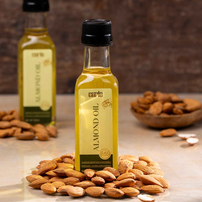 Cold Wood Pressed Sweet Almond Oil - Curio Lifestyle