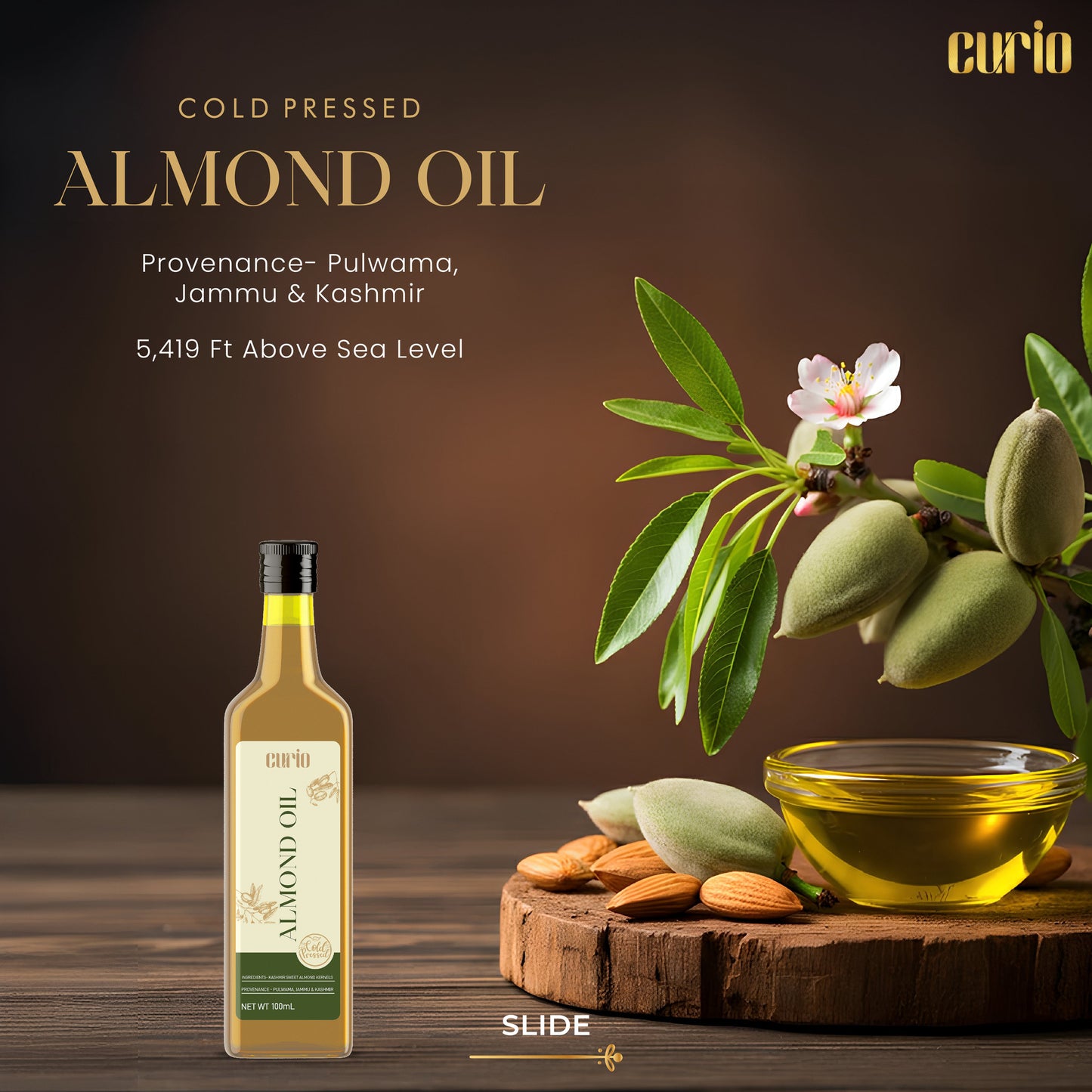 Cold Wood Pressed Sweet Almond Oil