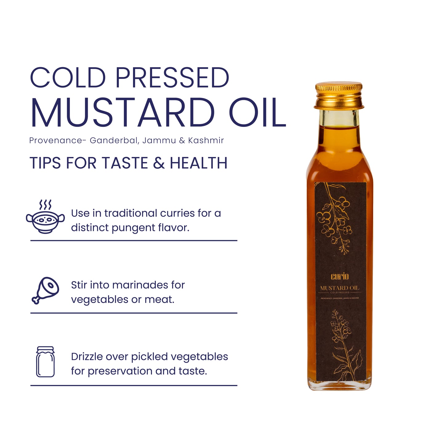 Cold Wood Pressed Mustard Oil